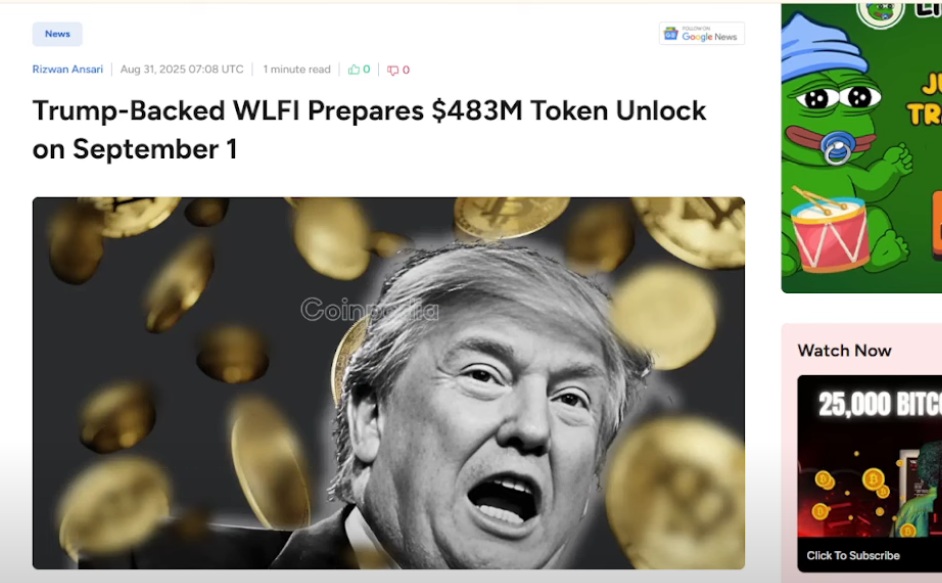 World Liberty Financial (WLFI): What to Know Before the September 1 Unlock and Listing